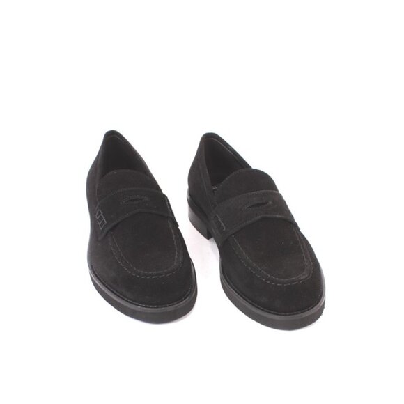 Luca Grossi 484a Black Suede Leather Classic Loafer Flat Shoe - Picture 2 of 8